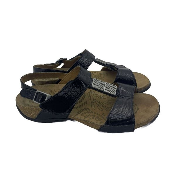 Dr. Andrew Weil SPAIN Orthaheel Comfort Sandal Sonora Orthoheel Black Sz 37 6US - Picture 1 of 9